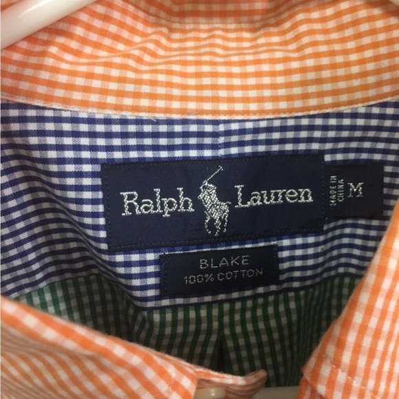 Ralph Lauren medium color block short sleeve shirt - Picture 2 of 3